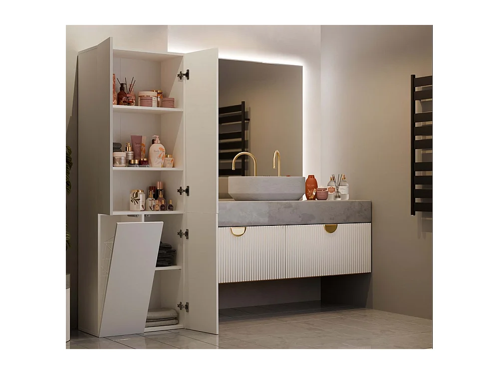 Meuble de salle de bain, Cachemire, 60 x 30 x 174 cm