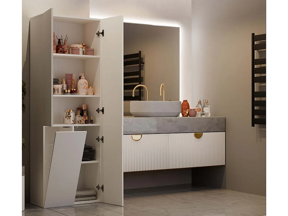 Meuble de salle de bain, Cachemire, 60 x 30 x 174 cm