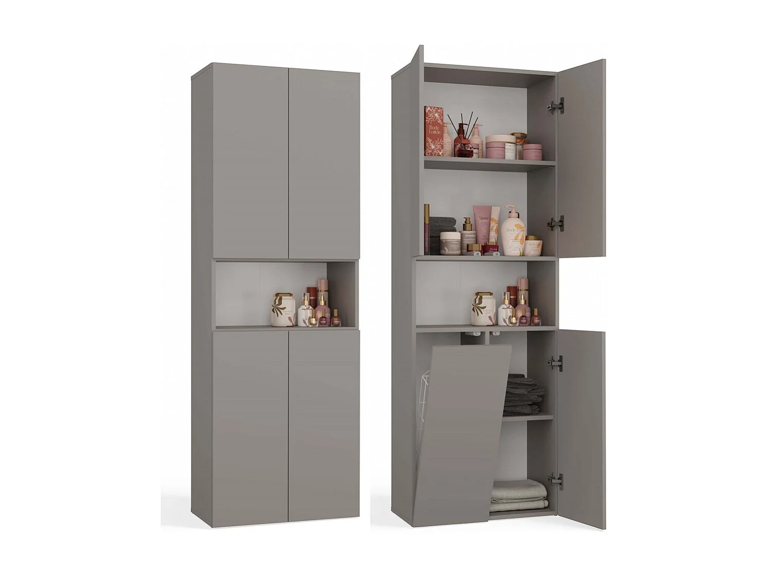 Meble łazienkowe, Glina, 60 x 30 x 174 cm