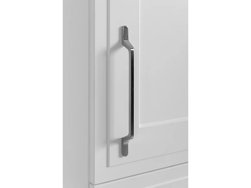 Meuble sous lavabo de style classique, blanc, 160 (2 x 80) x 57 x 46 cm