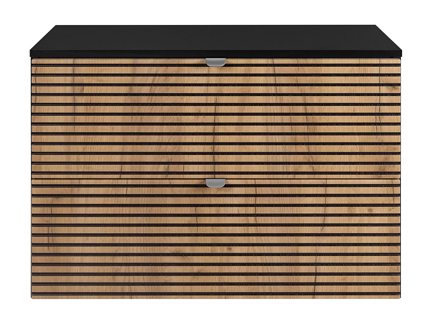 Mobile da bagno, Nero Opaco, 80 x 57 x 46 cm