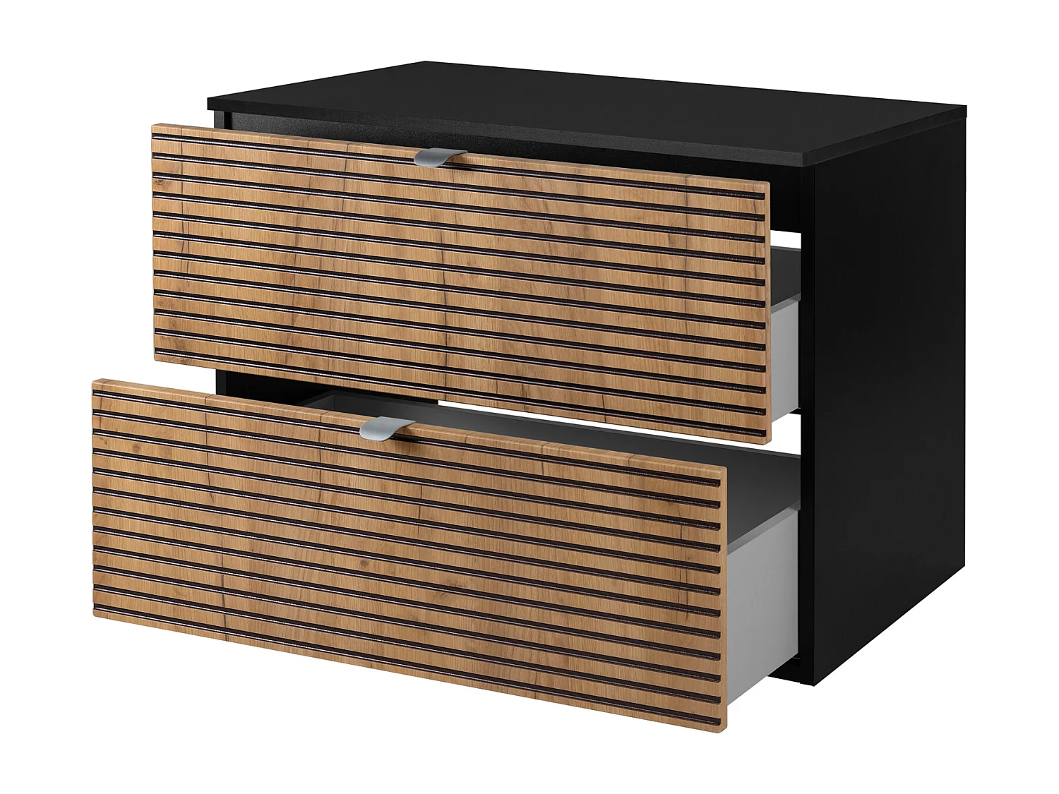 Mobile da bagno, Nero Opaco, 80 x 57 x 46 cm