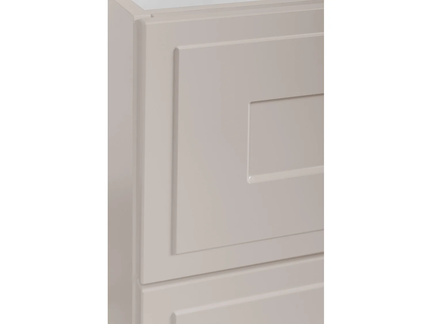 Meuble sous lavabo de style classique, blanc, 120 (2 x 60) x 57 x 46 cm