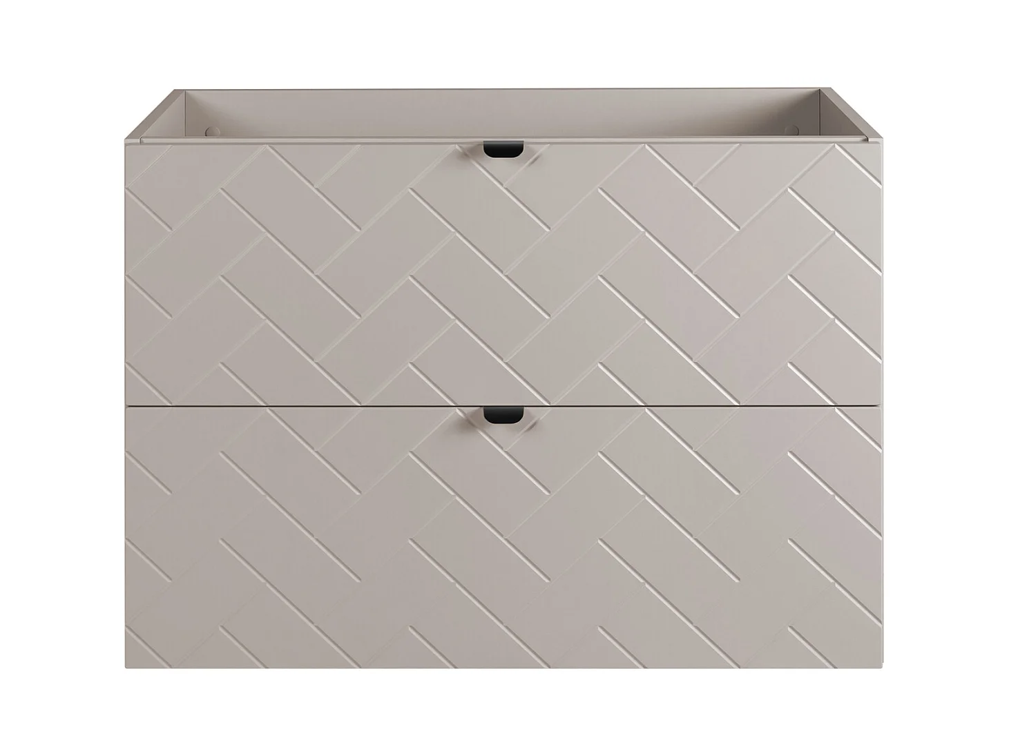 Meuble de salle de bain, Cachemire, 80 x 57 x 46 cm, poignées noires