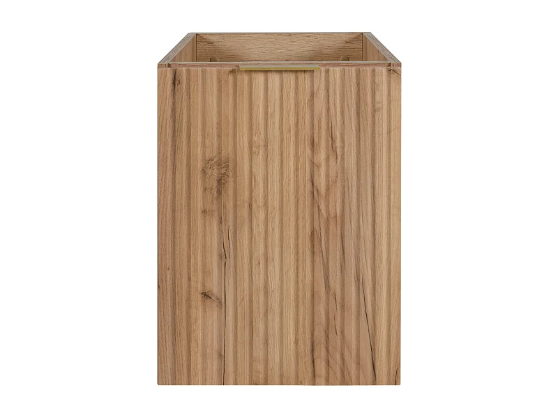 Meuble vasque, Chêne Craft + poignée dorée, 40 x 57 x 46 cm