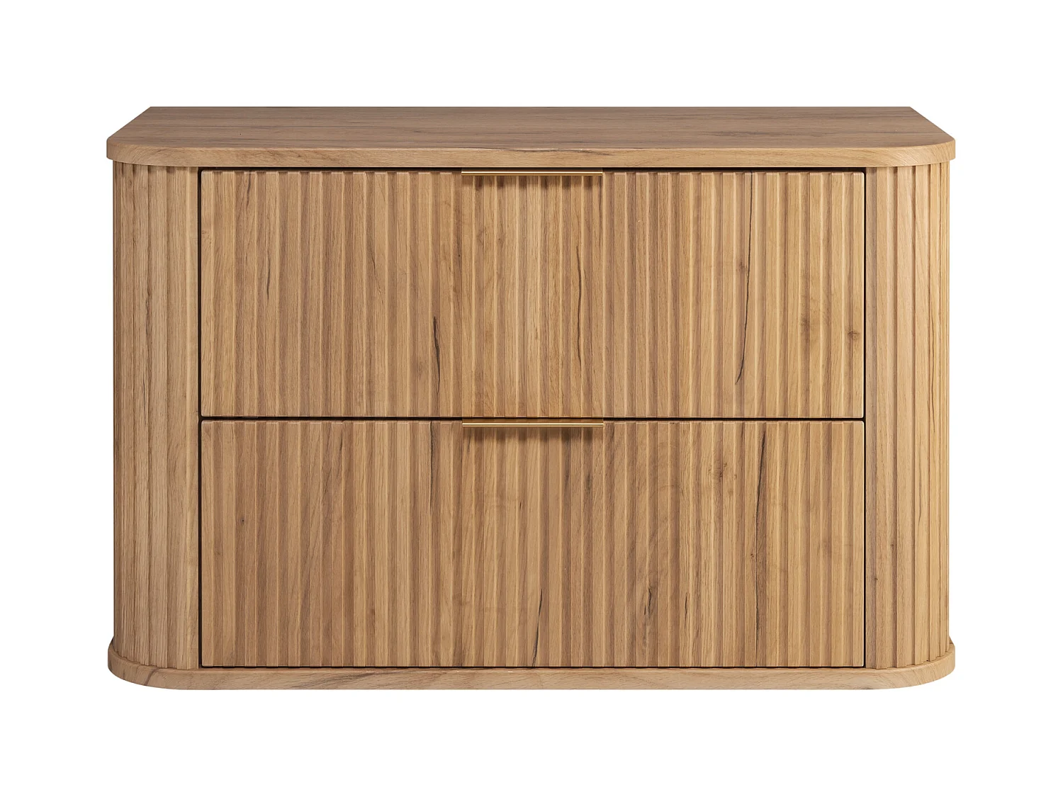 Meuble de salle de bain, Chêne Craft avec poignée dorée, 80,4 x 51,7 x 41,5 cm