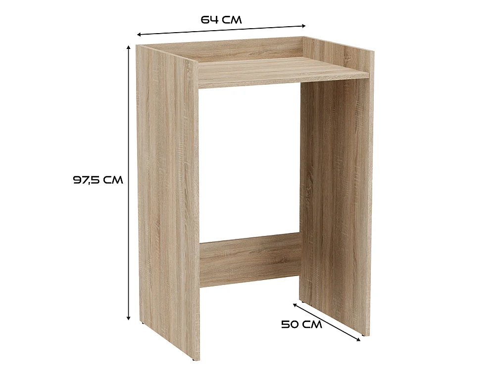 Armoire pour machine à laver, Chêne Sonoma, 64 x 97,5 x 50 cm