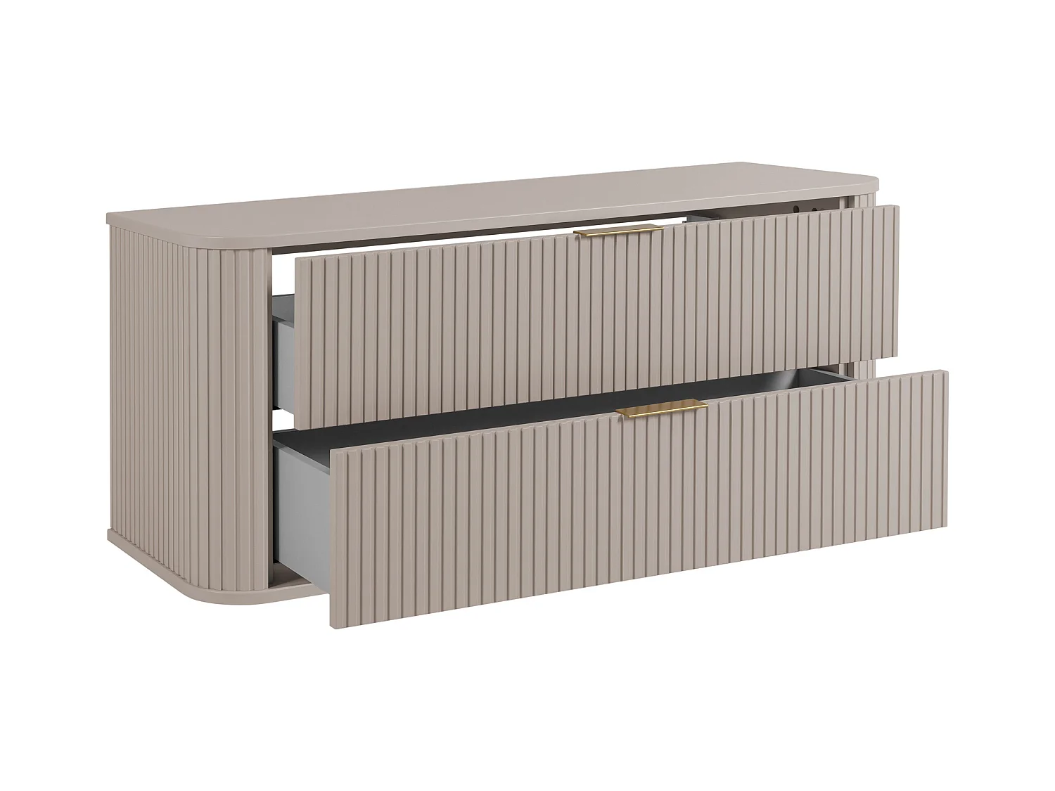 Armário de banheiro, Caxemira, alças: ouro, 41,5 x 120 x 51,7 cm