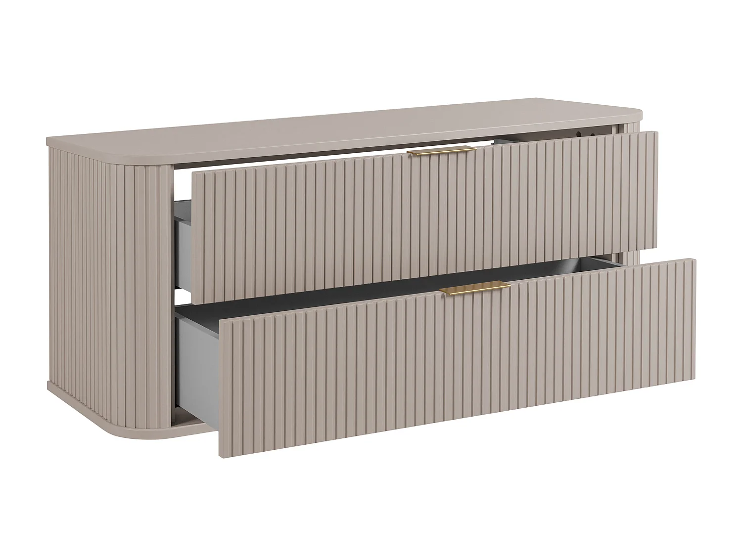 Armário de banheiro, Caxemira, alças: ouro, 41,5 x 120 x 51,7 cm