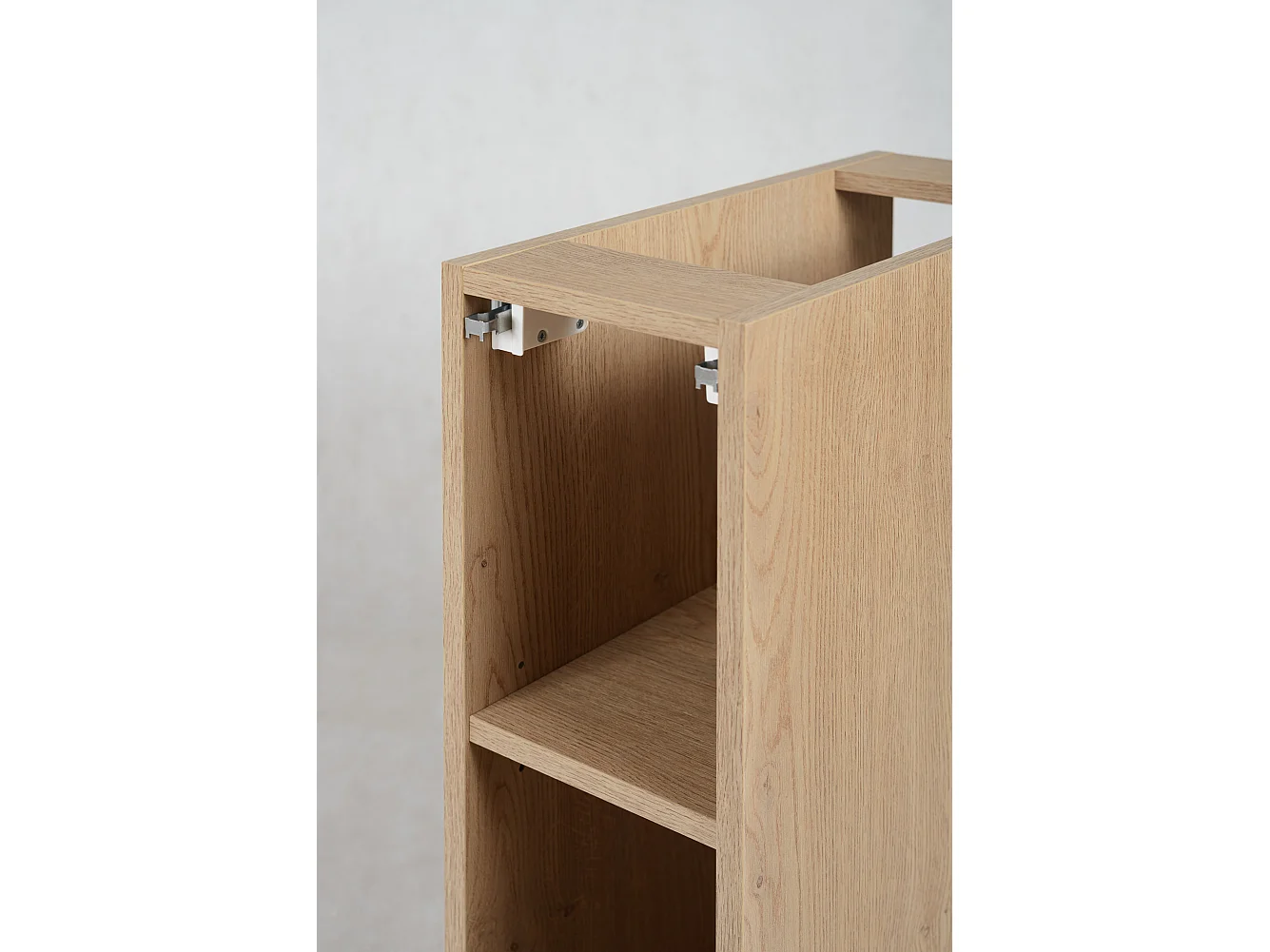 Etagère salle de bain, Couleur : Chêne Clair, 20 x 60 cm