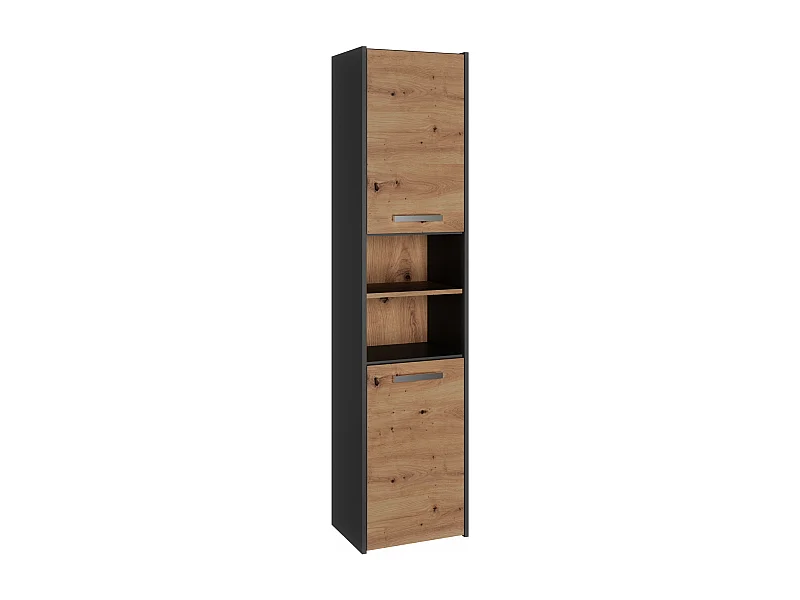 Armoire de salle de bain, Anthracite / Chêne Artisan, 170 x 40 x 30 cm