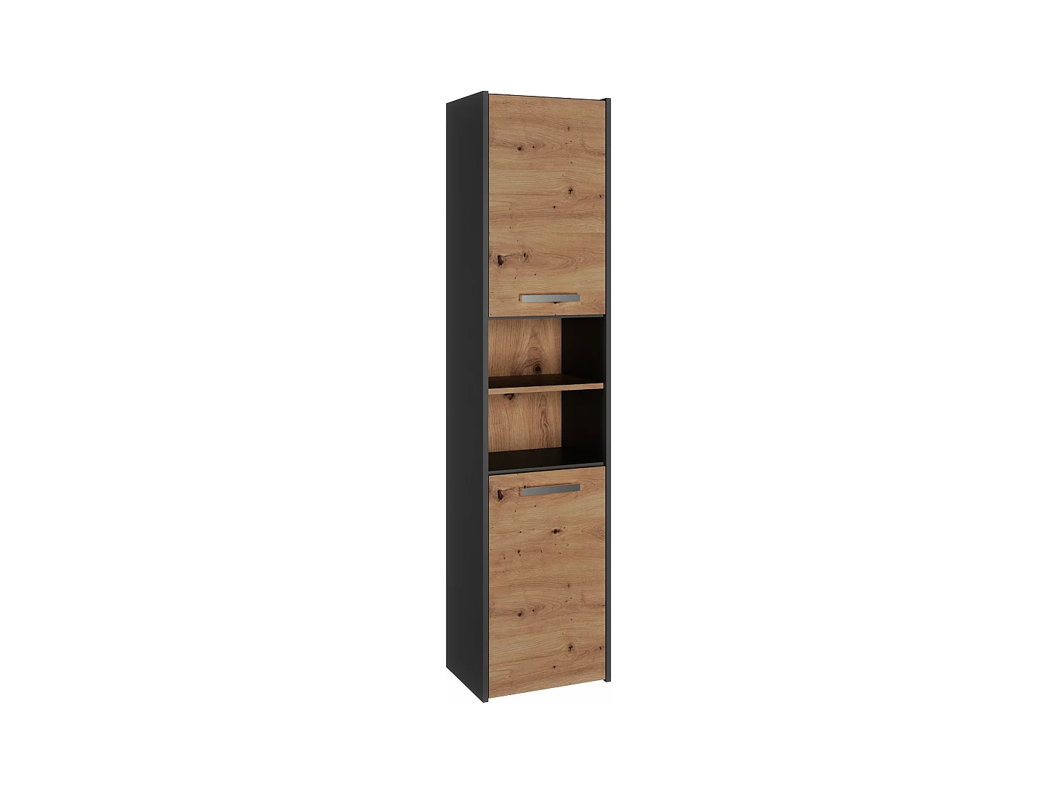 Badezimmerschrank, Anthrazit / Artisan Oak, 170 x 40 x 30 cm