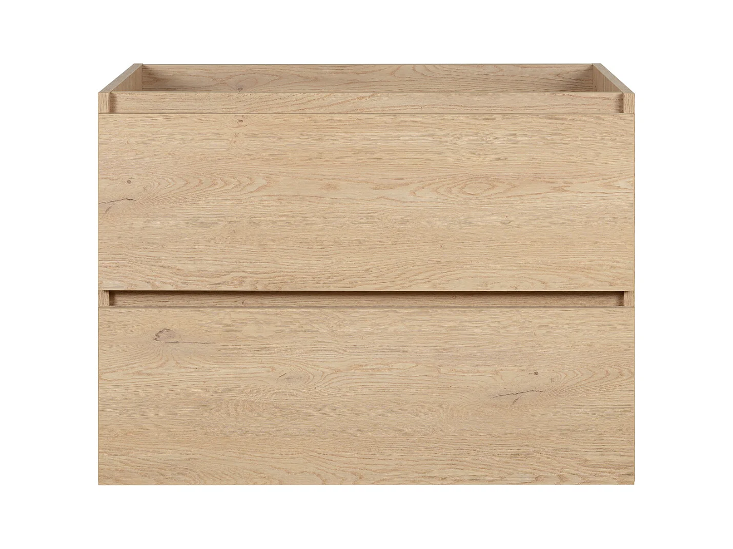 Meuble de salle de bain 80 cm, Couleur : Chêne Clair, 80 x 57 x 46 cm, sans plan de travail