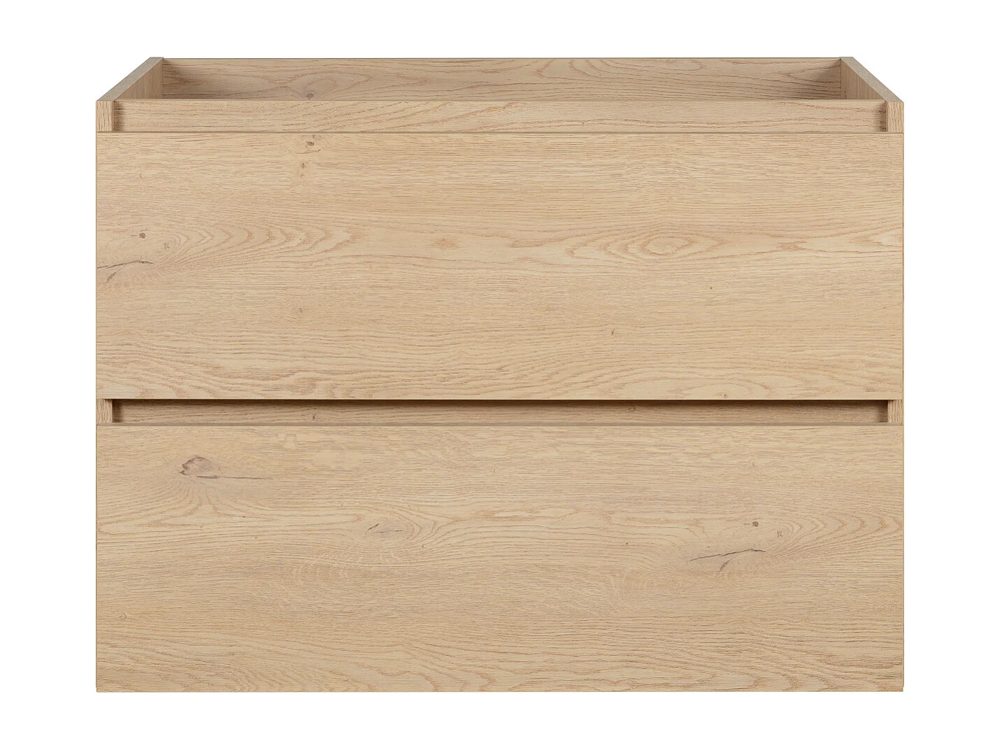 Meuble de salle de bain 80 cm, Couleur : Chêne Clair, 80 x 57 x 46 cm, sans plan de travail