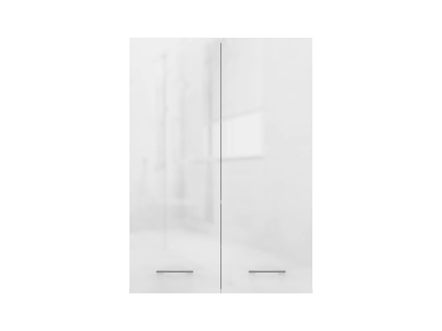 Armário para máquina de lavar, 30 x 64 x 90 cm, Branco Mate / Branco Brilhante