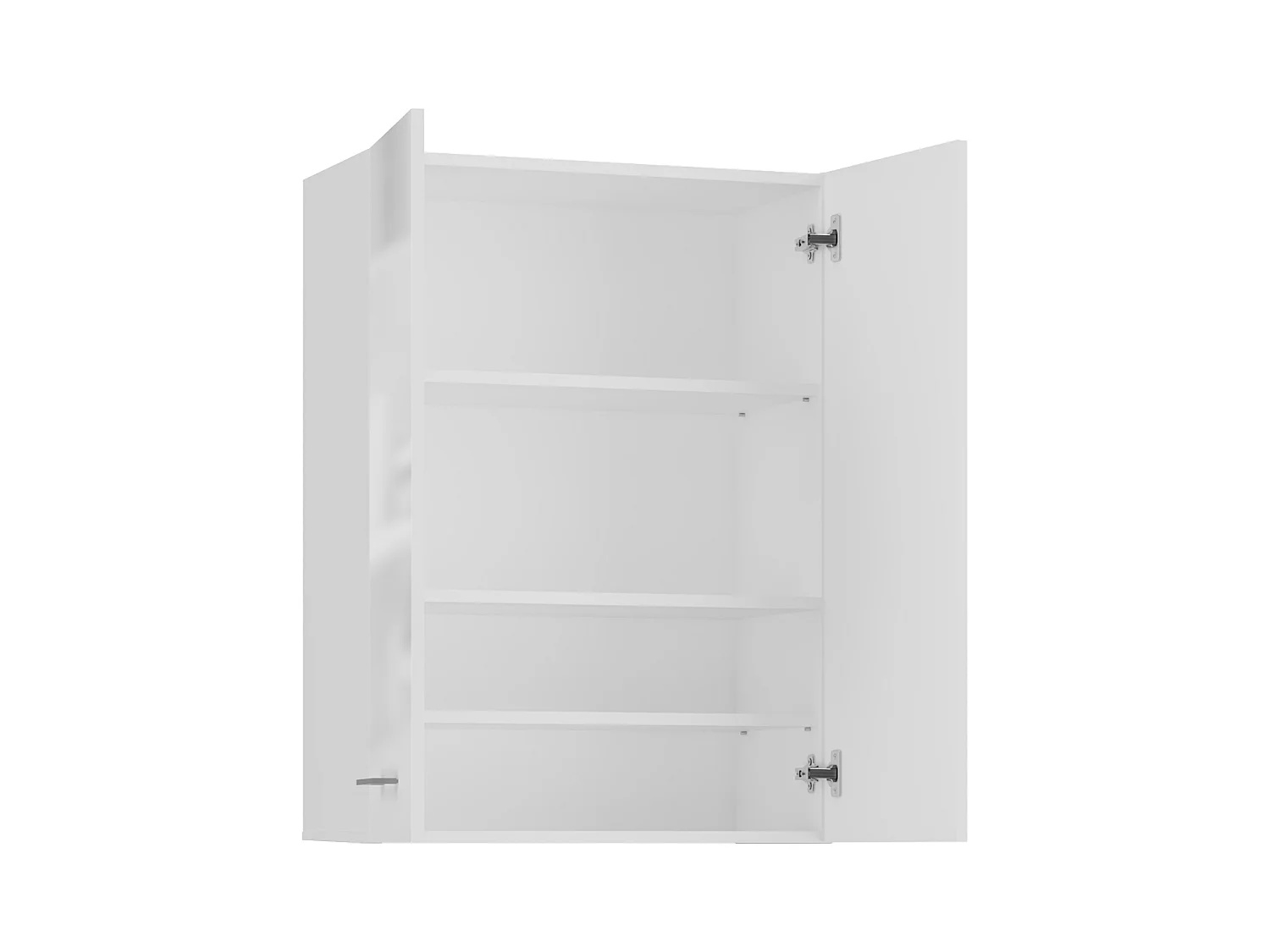 Armoire pour machine à laver, 30 x 64 x 90 cm, Blanc Mat / Blanc Brillant