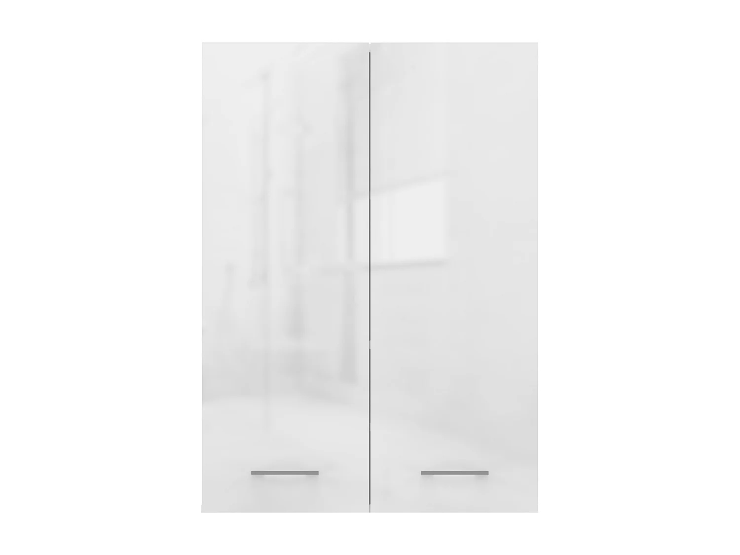 Armoire pour machine à laver, 30 x 64 x 90 cm, Blanc Mat / Blanc Brillant