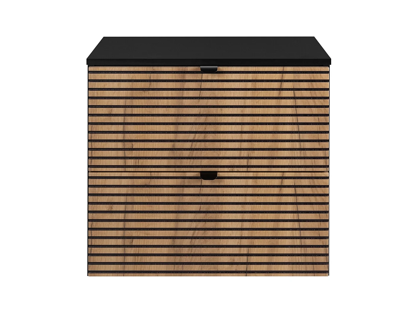 Badezimmermöbel, Mattschwarz, 60 x 57 x 46 cm