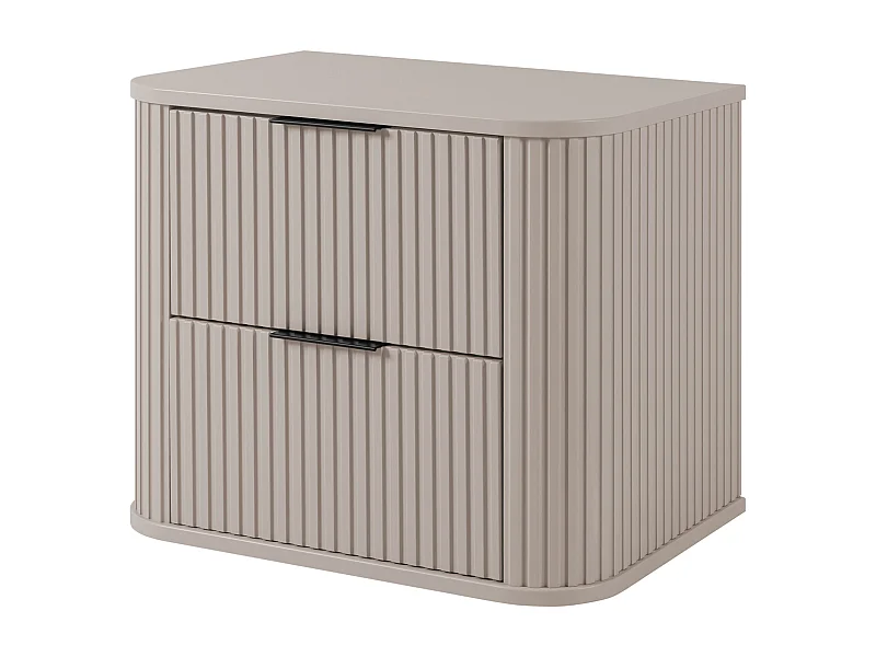 Szafka łazienkowa, kaszmir, uchwyt czarny, 41,5 x 60 x 51,7 cm