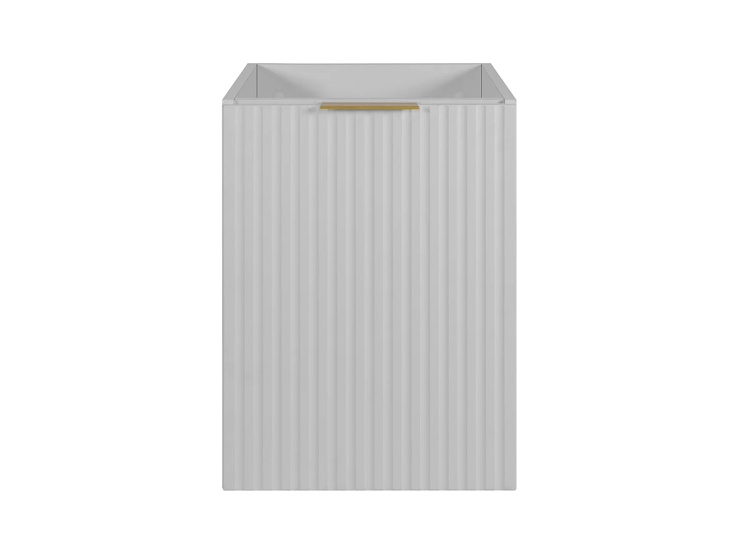 Mueble de lavabo, Blanco + tirador dorado, 40 x 57 x 46 cm