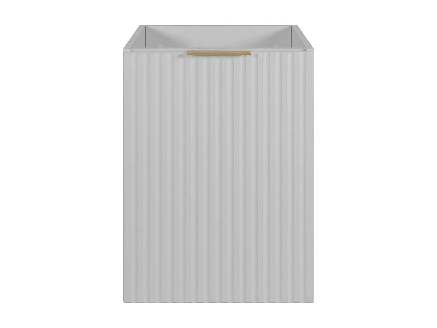 Meuble vasque, Blanc + poignée dorée, 40 x 57 x 46 cm