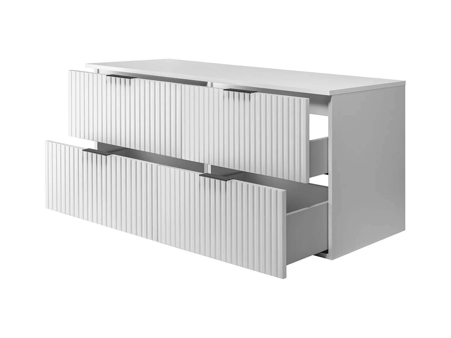 Badkamermeubel, Mat Wit, 120 x 57 x 46 cm