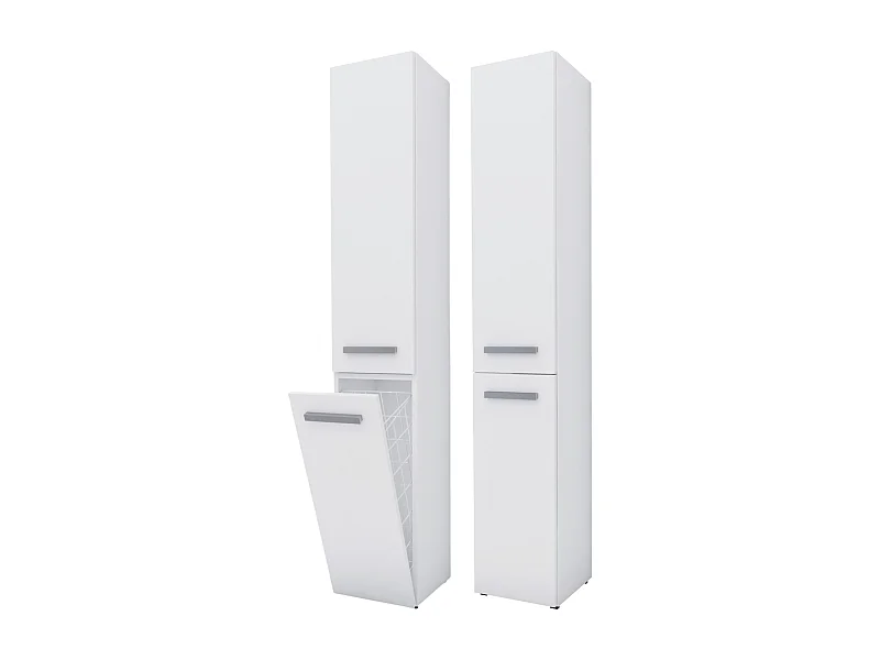 Meuble de salle de bain, Blanc Mat, 30 x 174 x 30 cm