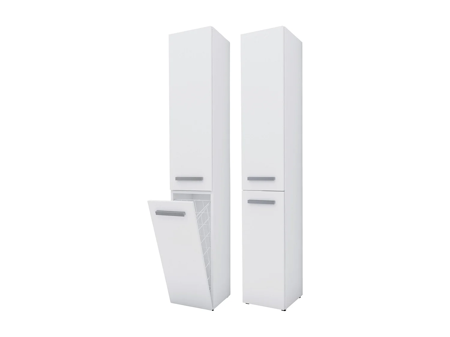 Meble łazienkowe, Biały Mat, 30 x 174 x 30 cm