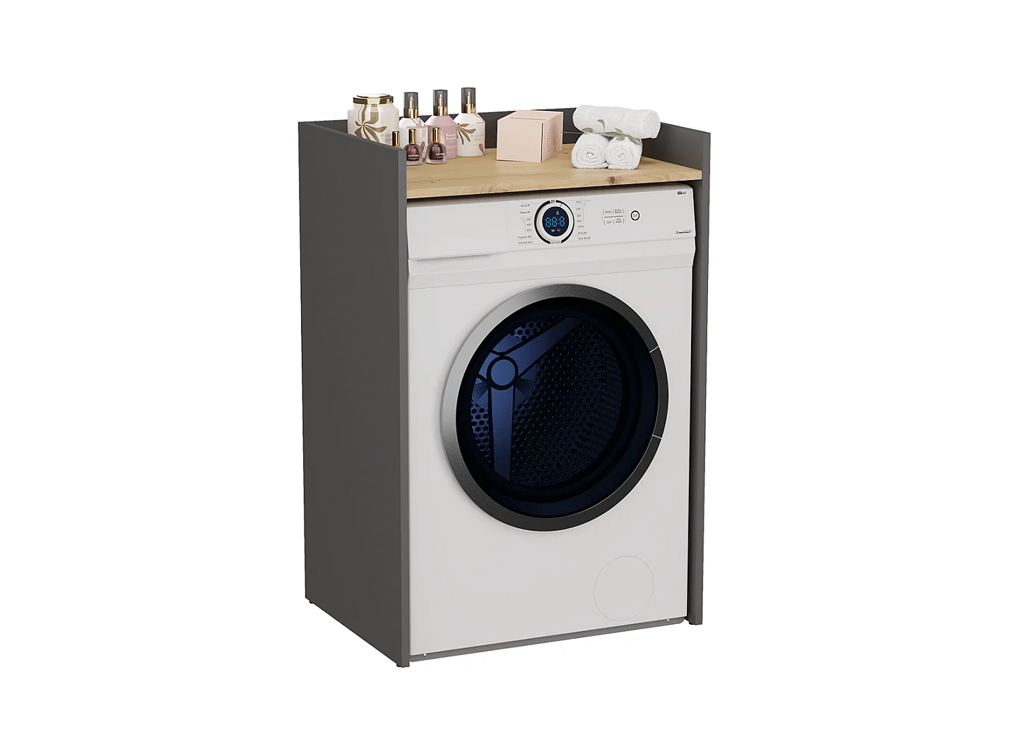 Szafka pod pralkę, antracyt / dąb Artisan, 64 x 97,5 x 50 cm