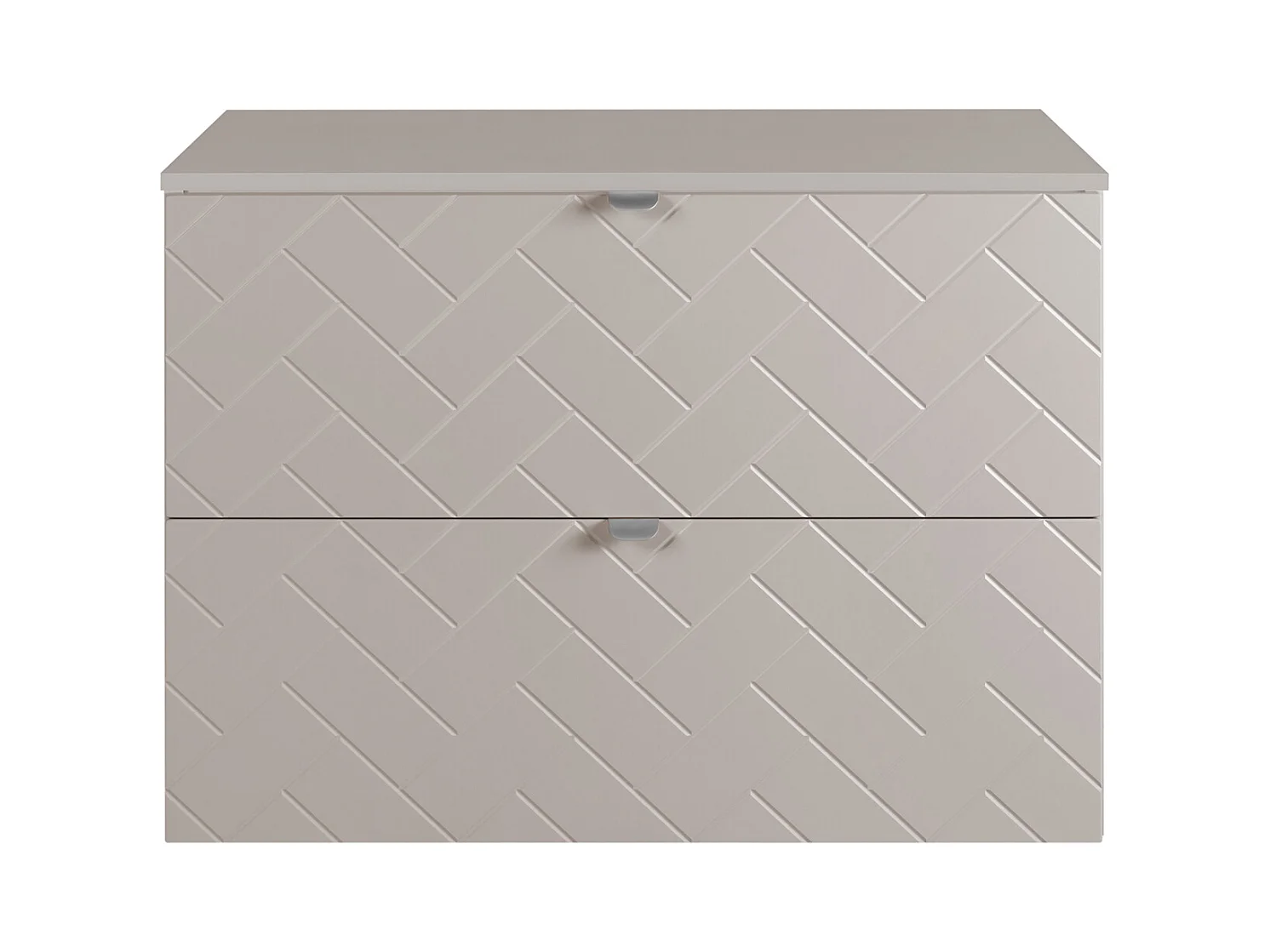 Meuble de salle de bain, Cachemire, 80 x 57 x 46 cm, poignées argentées