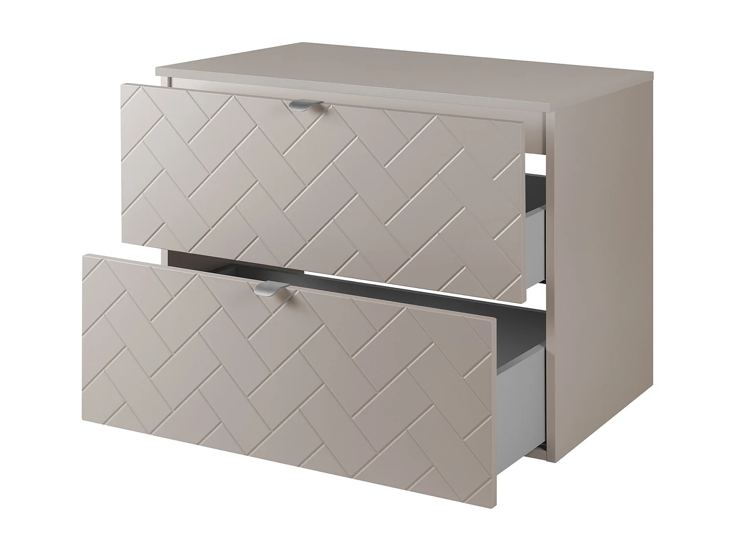 Meble łazienkowe, Kaszmir, 80 x 57 x 46 cm, uchwyty srebrne