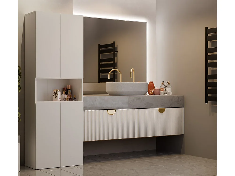Meuble de salle de bain, Cachemire, 60 x 30 x 174 cm