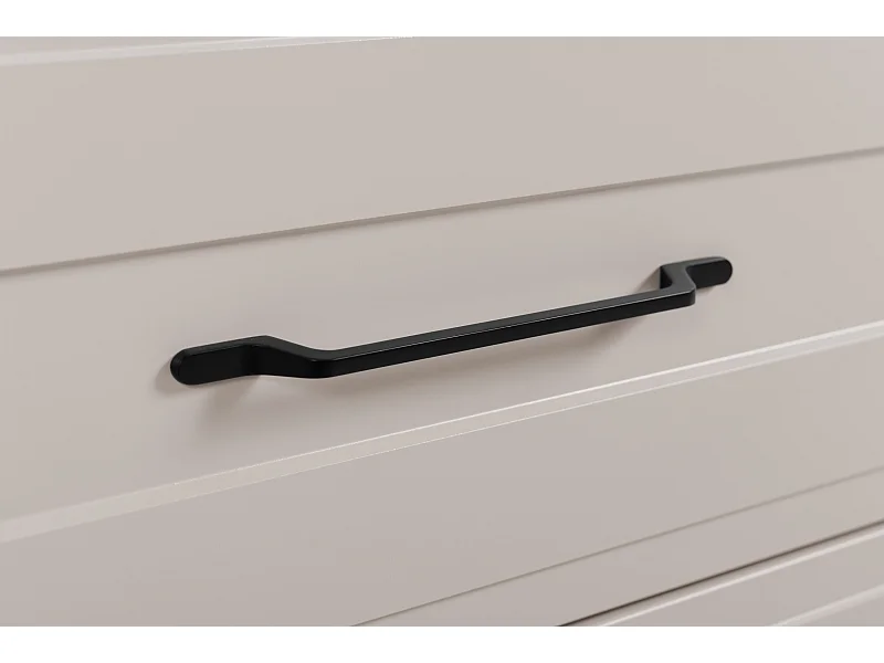 Meuble sous lavabo de style classique, cachemire, 120 (2 x 60) x 57 x 46 cm