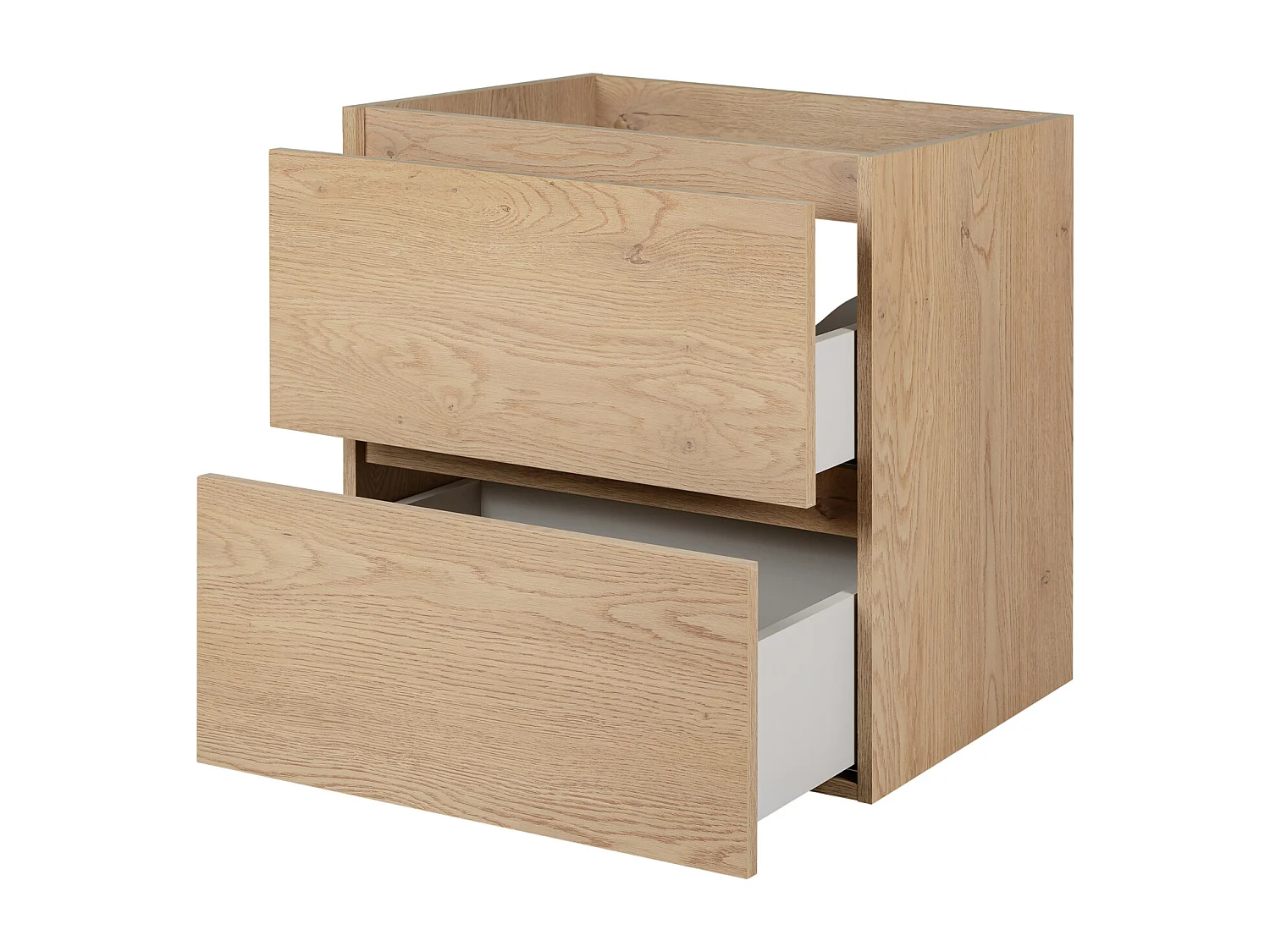 Badkamermeubel 60 cm, Kleur: Licht eiken, 60 x 60,7 x 46 cm