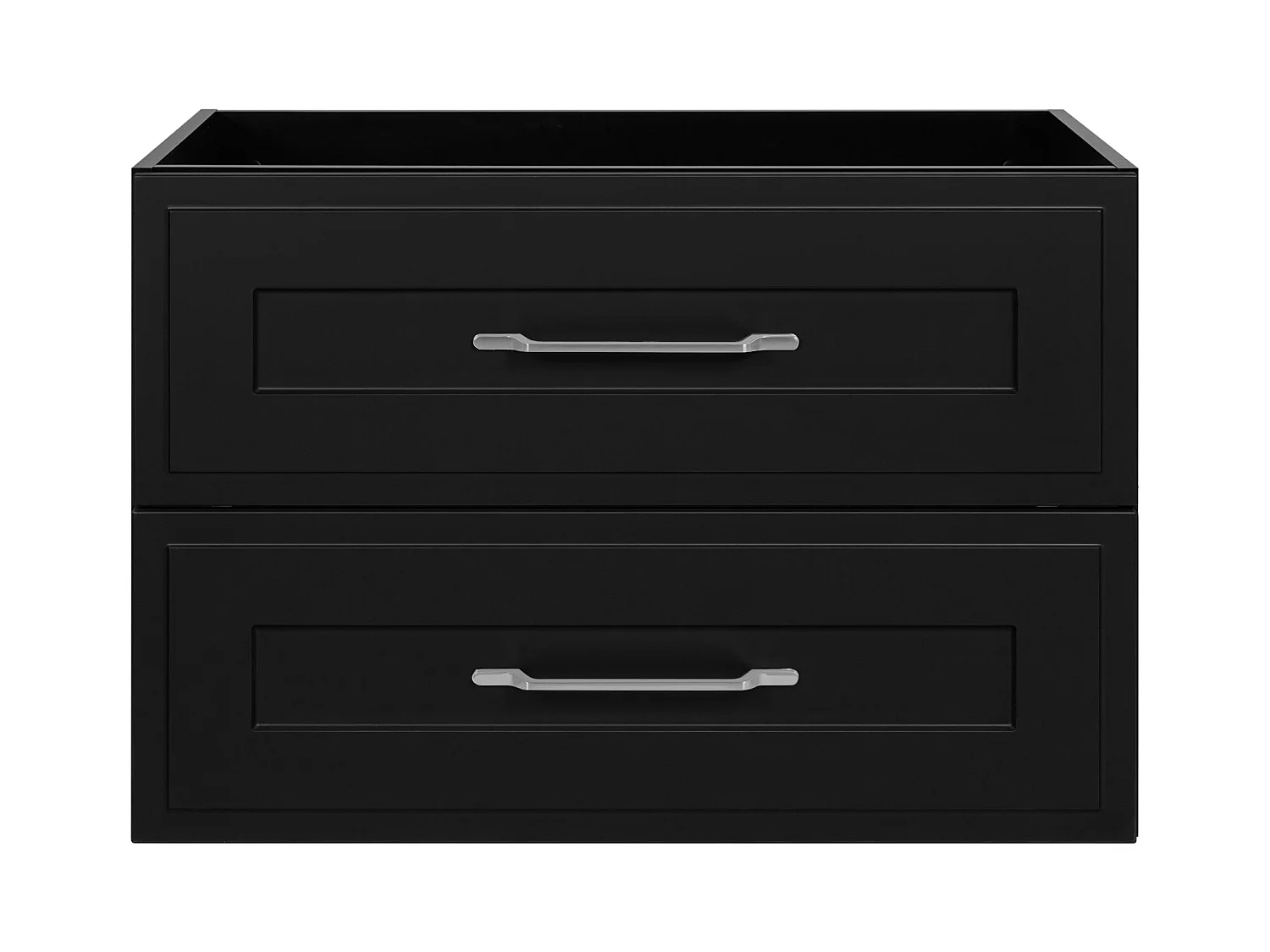 Meuble sous lavabo de style classique, noir, 80 x 57 x 46 cm