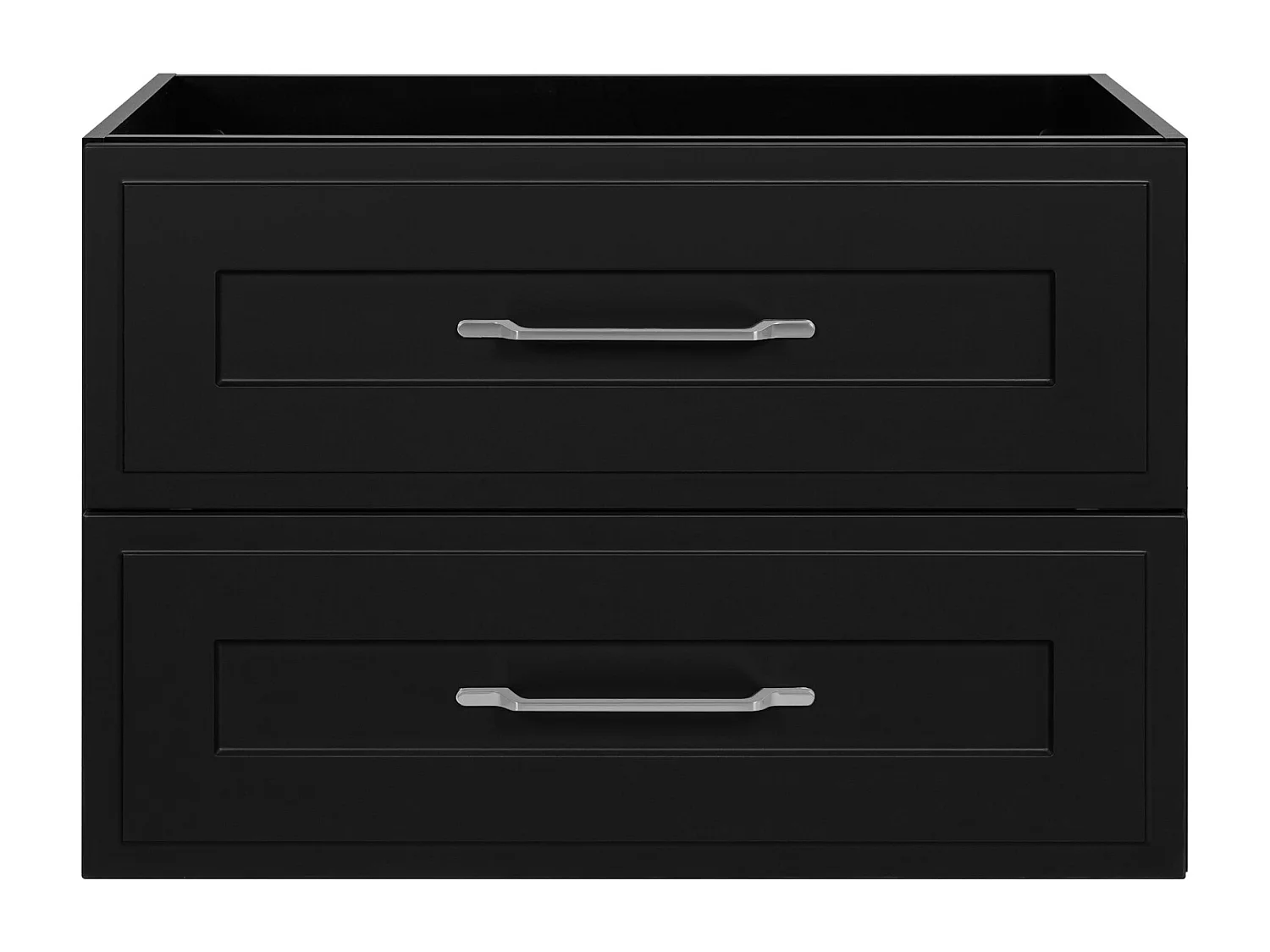 Meuble sous lavabo de style classique, noir, 80 x 57 x 46 cm