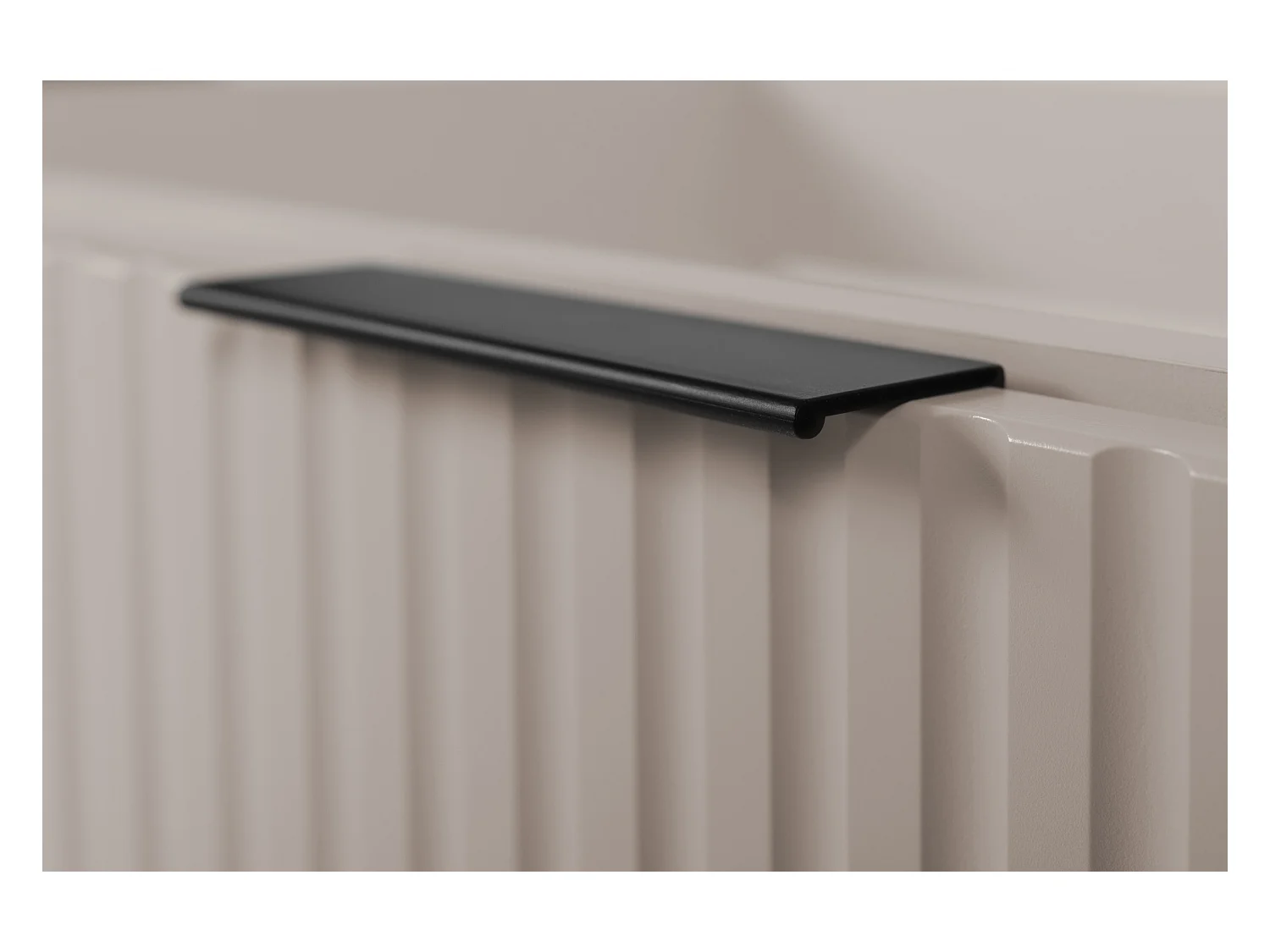 Meuble vasque, Cachemire + poignée noire, 60 x 57 x 46 cm