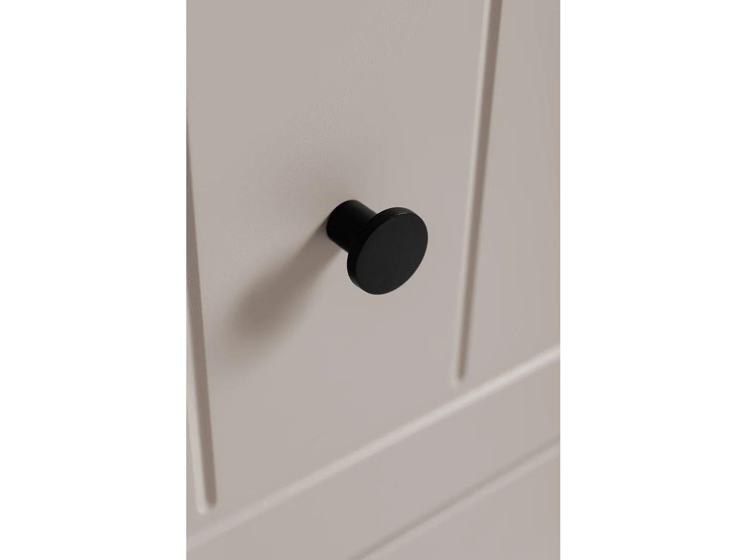 Meuble sous lavabo de style classique, cachemire, 120 (2 x 60) x 57 x 46 cm