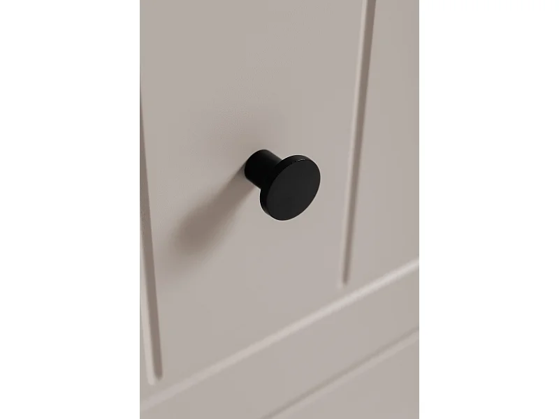 Meuble sous lavabo de style classique, cachemire, 120 (2 x 60) x 57 x 46 cm