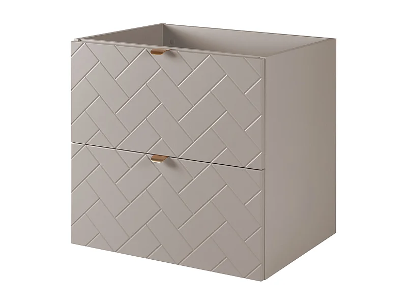 Meble łazienkowe, Kaszmir, 60 x 57 x 46 cm, złote uchwyty