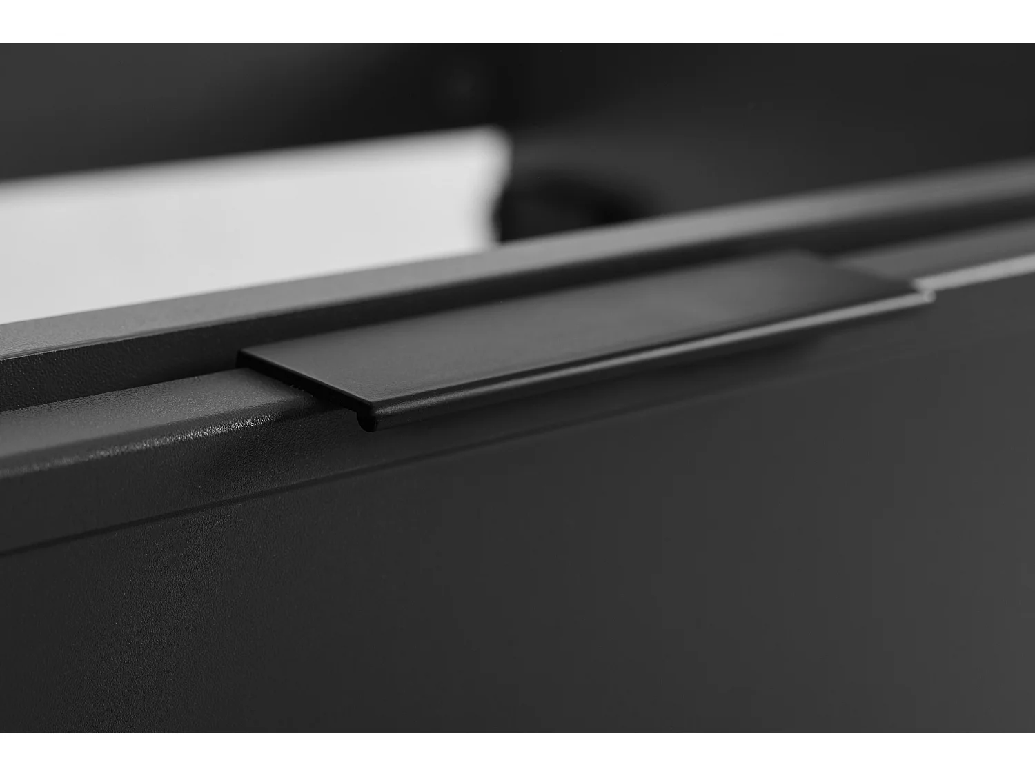 Meuble de salle de bain, Gris foncé, poignée noire, 46 x 60 x 57 cm