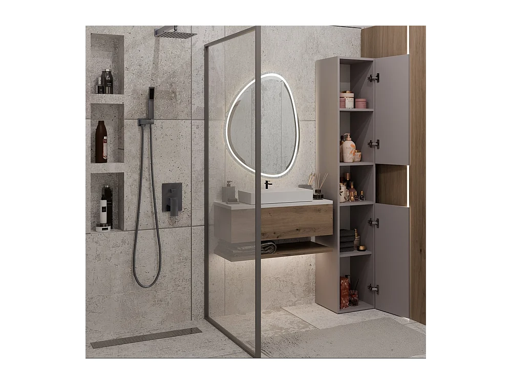 Meble łazienkowe: Glina, 174 x 31 x 30 cm