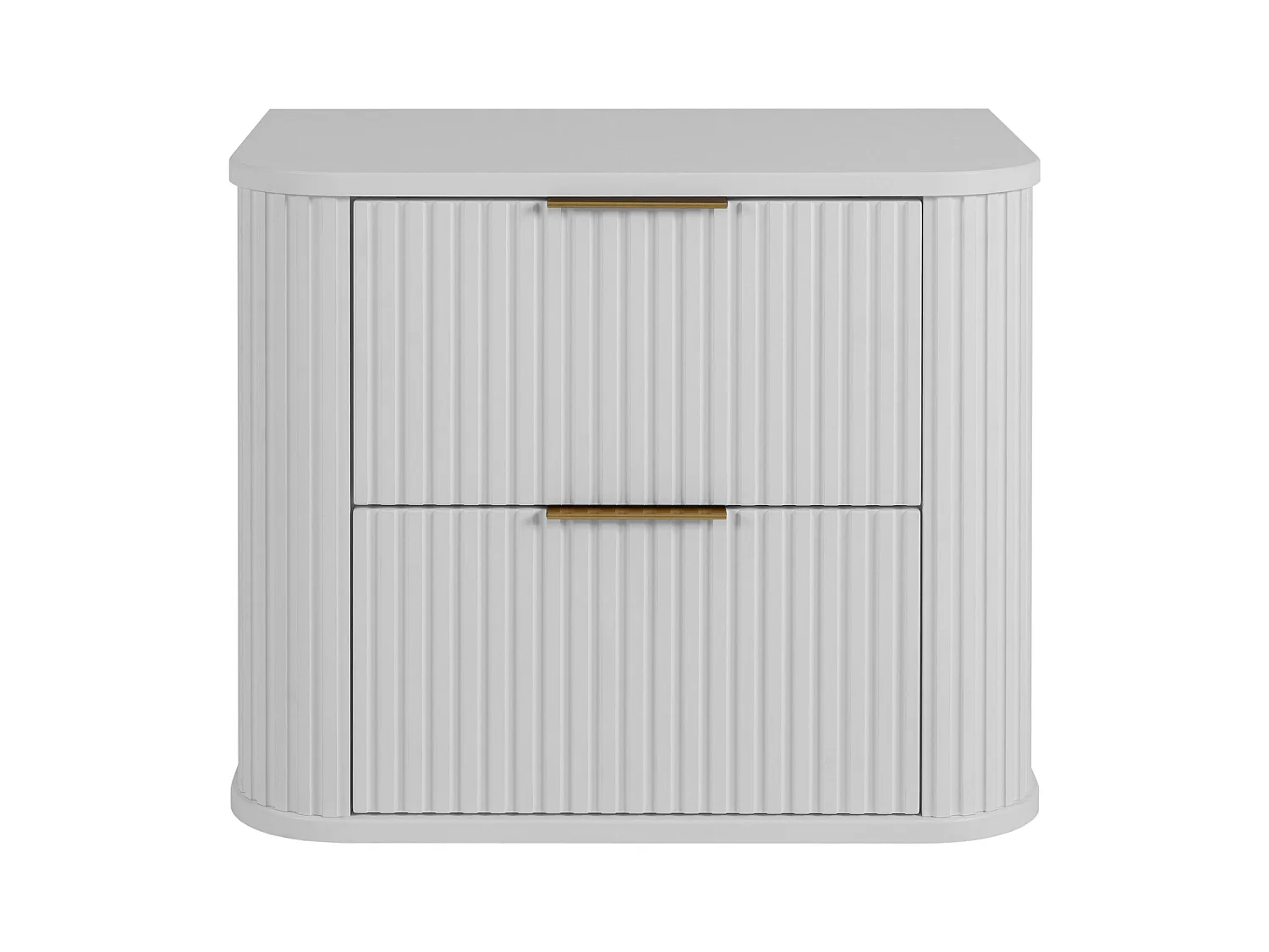 Meuble de salle de bain, Blanc Mat, poignée noire, 41,5 x 60 x 51,7 cm
