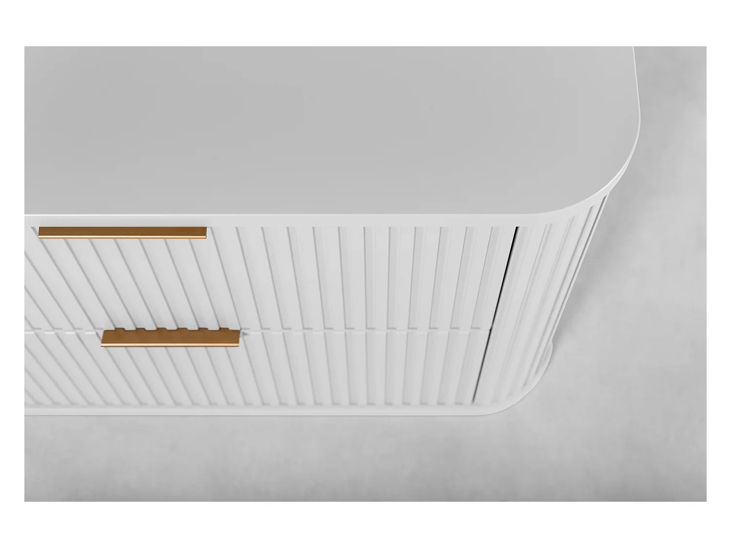 Mobile da bagno, Bianco Opaco, maniglia nera, 41,5 x 60 x 51,7 cm
