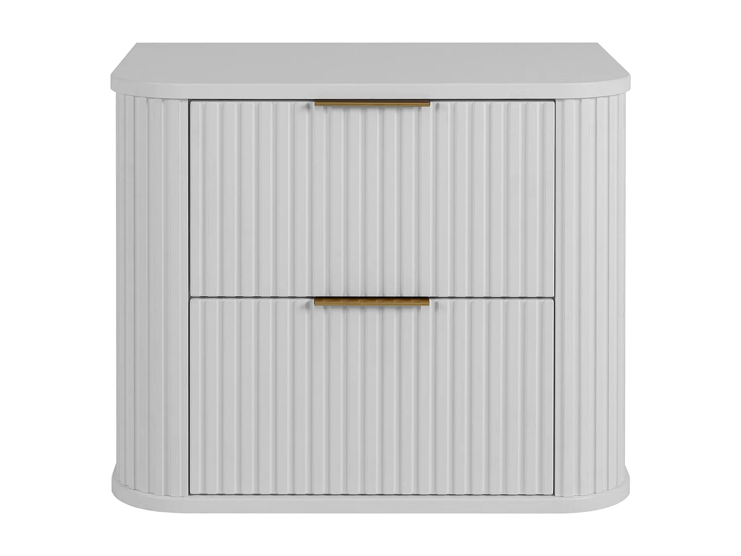 Meuble de salle de bain, Blanc Mat, poignée noire, 41,5 x 60 x 51,7 cm