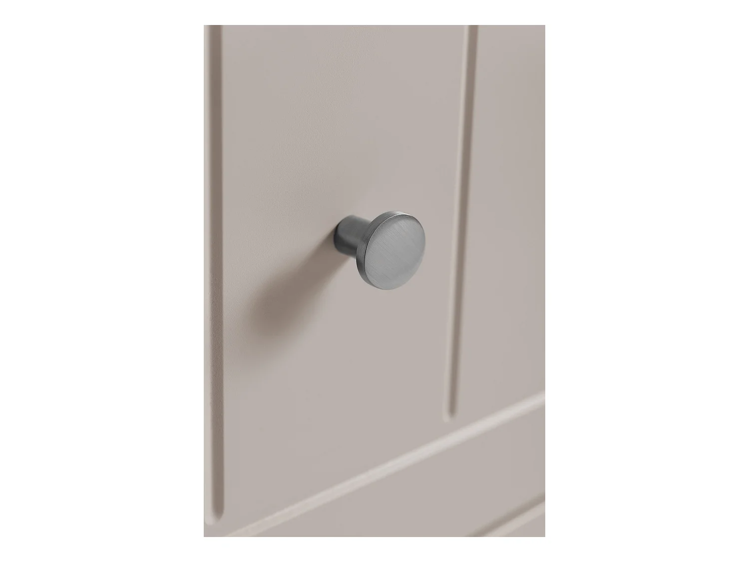 Meuble sous lavabo de style classique, cachemire, 160 (2 x 80) x 57 x 46 cm