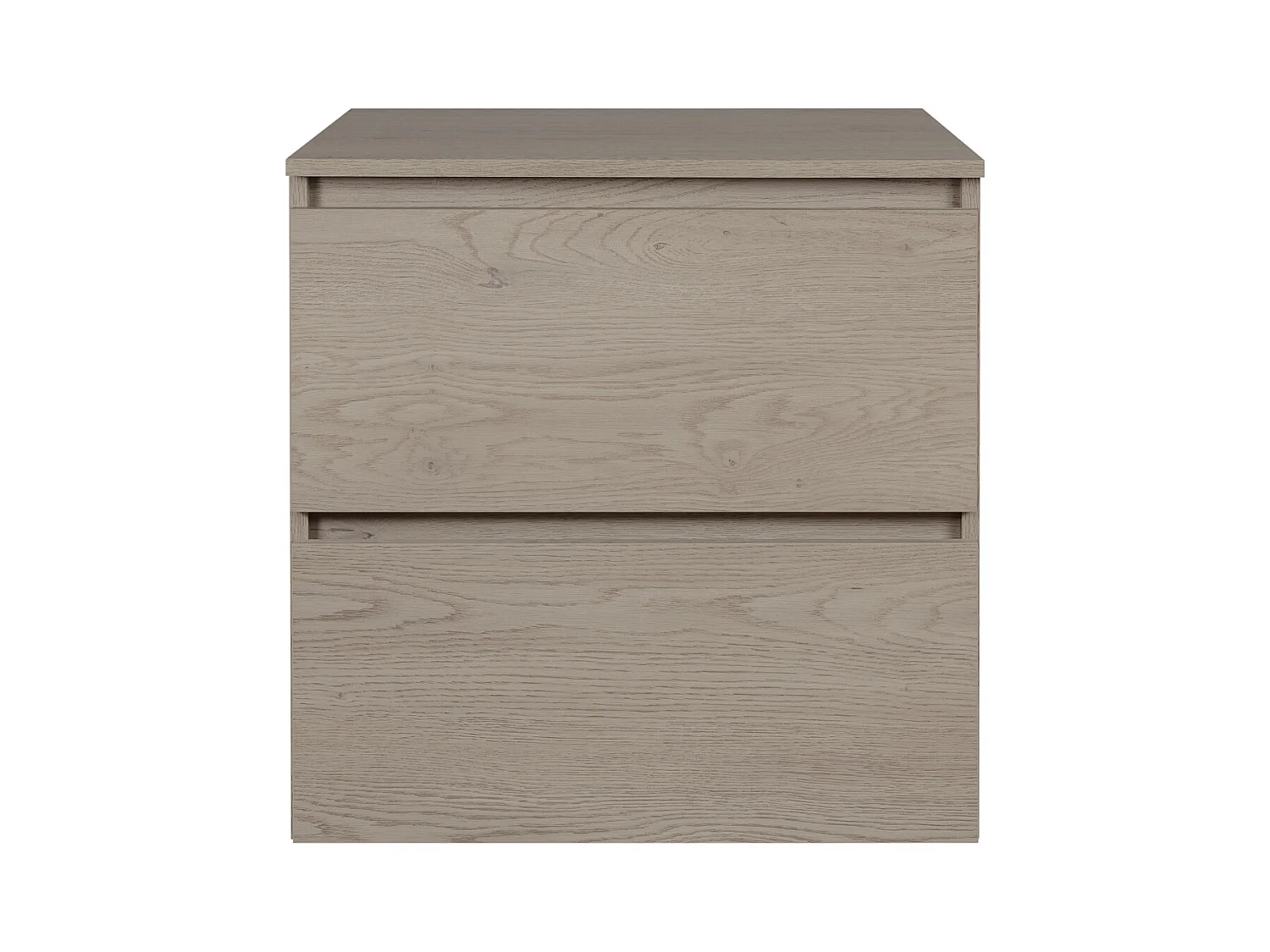 Mobile da bagno 60 cm con piano di lavoro superiore, Colore: Rovere Moro, 60 x 57 x 46 cm