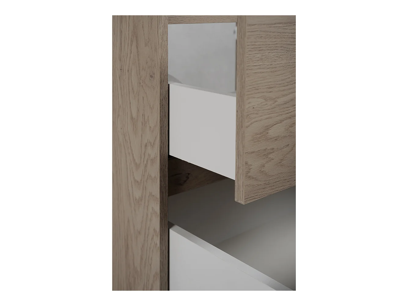 Mobile da bagno 60 cm con piano di lavoro superiore, Colore: Rovere Moro, 60 x 57 x 46 cm