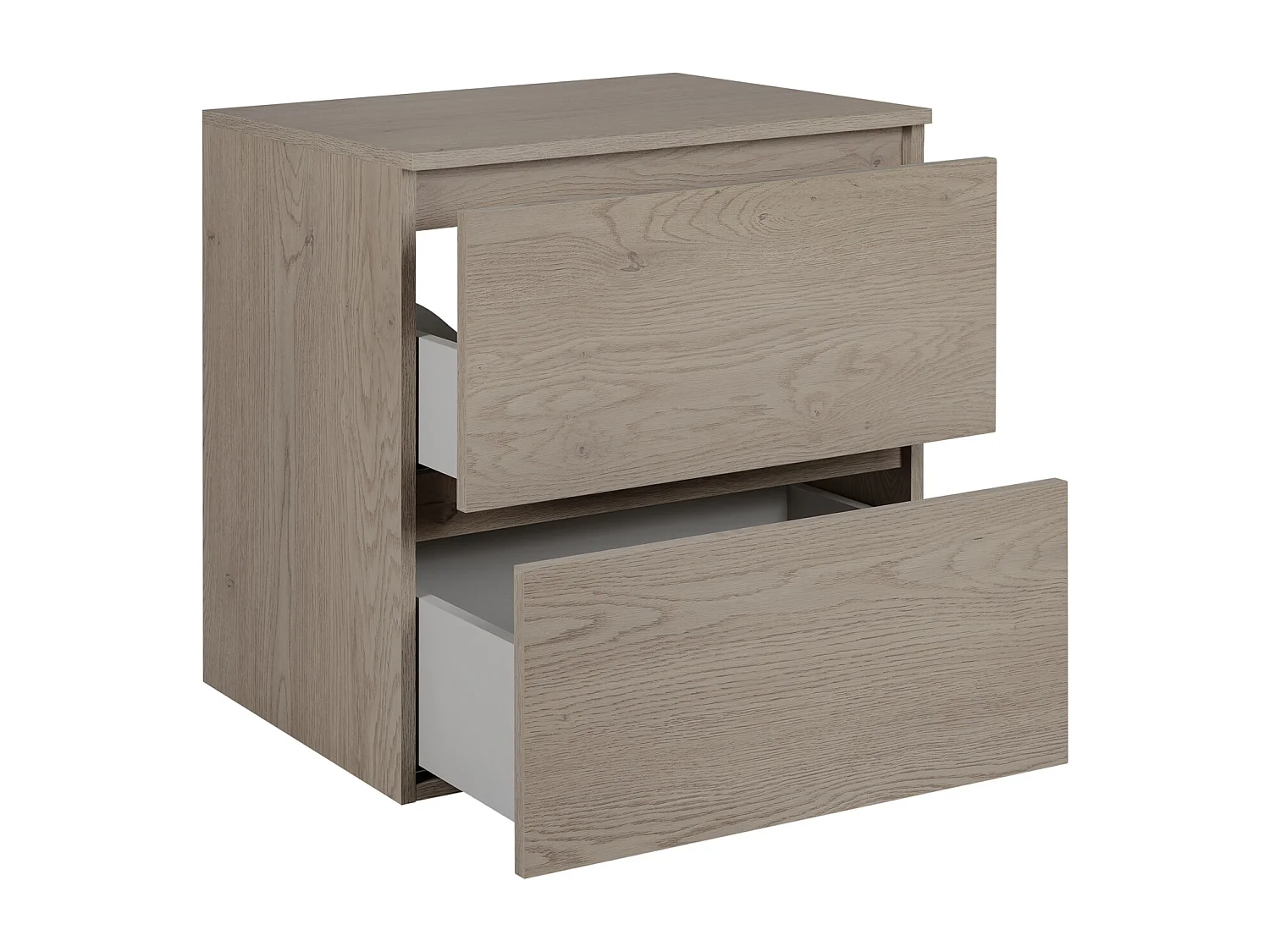 Meuble de salle de bain 60 cm avec plan de travail supérieur, Couleur: Chêne Foncé, 60 x 57 x 46 cm