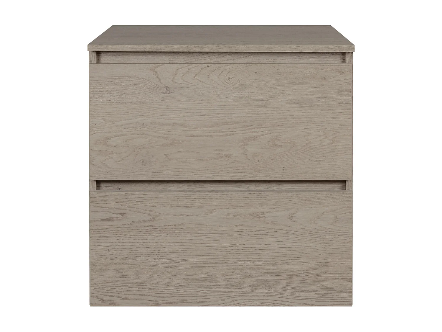 Badezimmermöbel 60 cm mit oberer Arbeitsplatte, Farbe: Dunkle Eiche, 60 x 60,7 x 46 cm